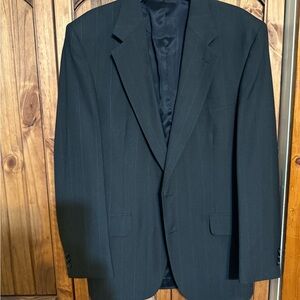 Towncraft Black Pinstripe Sport Coat Classic Fit Blazer